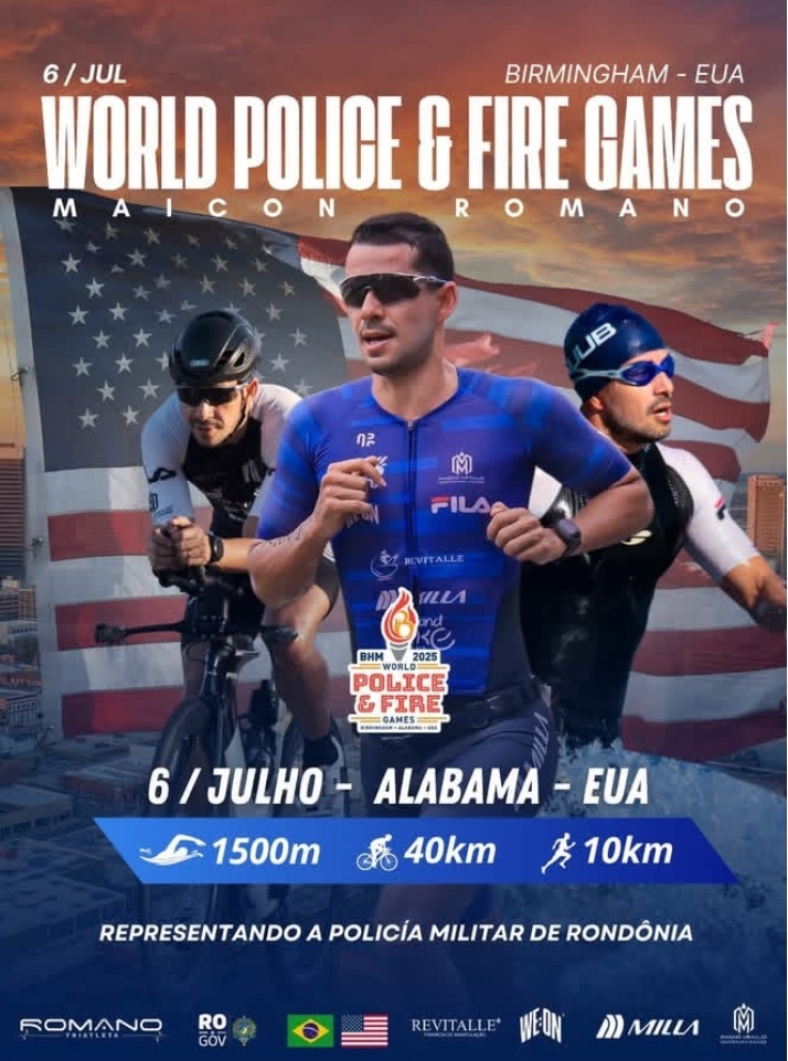Maicon Romano brilha nos World Police & Fire Games